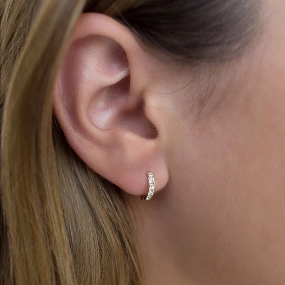 Jewelry - BELLADAAR Solid 14K Gold Huggie